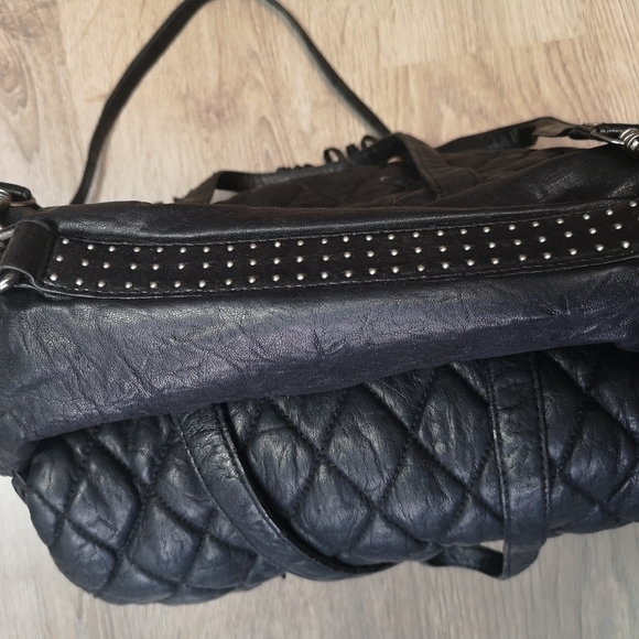 Vintage Fringed Crossbody Leather Saddle Bag - Picture 6 of 6